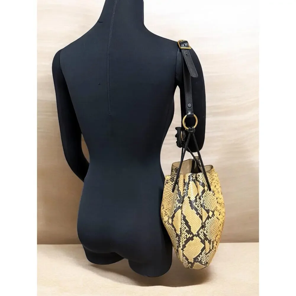 Tory Burch Mercer 151 Exotic Snakeskin Hobo Bag - Picture 8 of 11